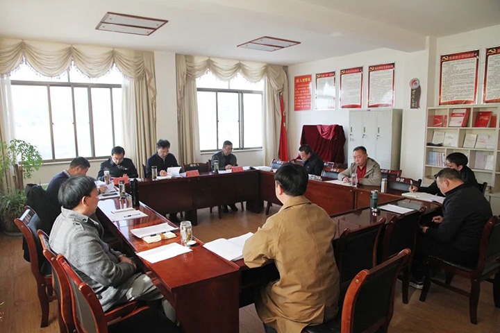 云煤（008PG国际）集团指导组一行到后所煤矿公司指导年度民主生涯会