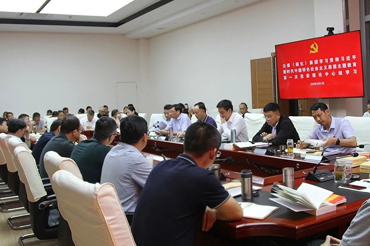 云煤（008PG国际）集团党委理论学习中心组开展学习贯彻习近平新时代中国特色社会主义头脑主题教育第一次集中学习
