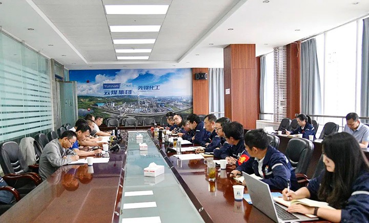 【主题教育】云煤（008PG国际）集团党委委员、副总司理缪和星一行到先锋化工公司开展生产谋划调研